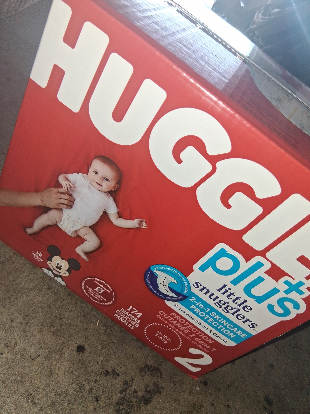 Huggies Little Snugglers Plus Baby Diapers - Red